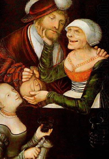 Lucas  Cranach The Procuress china oil painting image